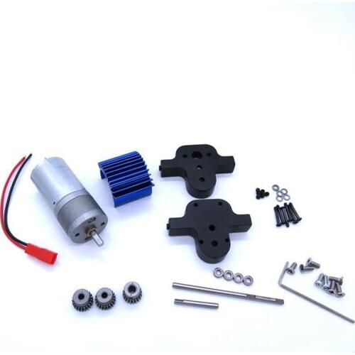 Metal Transfer Gearbox with 370 Reduction Motor for WPL B14 B24 C14 RC Car Accessories Parts