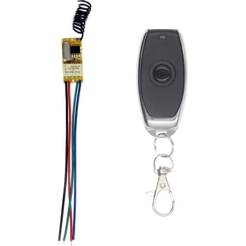Mini Switch DC3.7v 5v 9V 12V Wireless Remote Controller Micro Relay Control Lamp Beads Advertising LED Toys