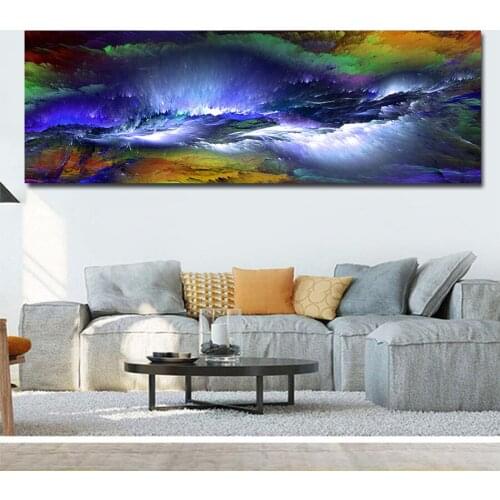 Round Diamond Painting Abstract art, colorful clouds Full square Rhinestone of Picture Diamond mosaic Valentines Day gift A1981