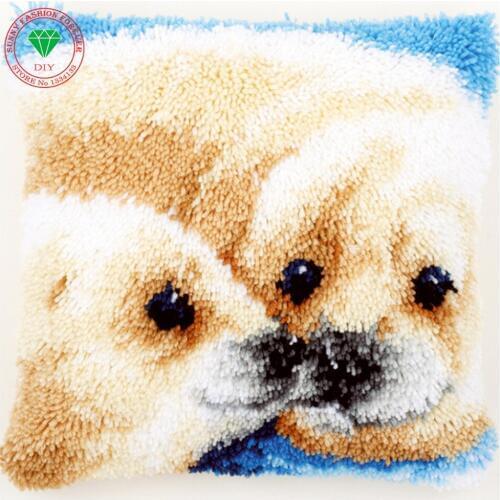 Animal seal Needlework Latch hook rug kits Pillowcase Diy Carpet embroidery cross stitch thread embroidery kit Home Decoration