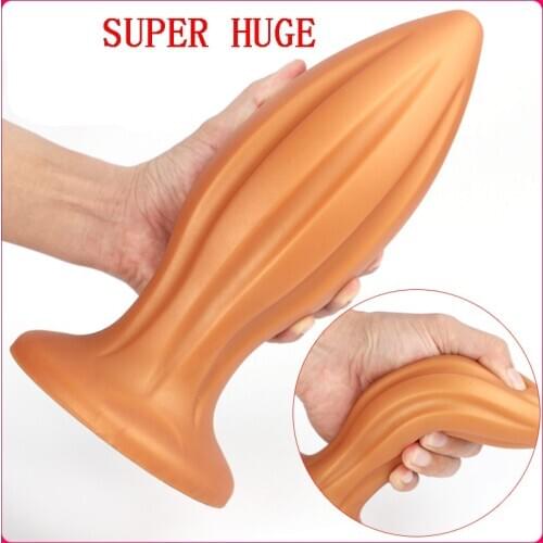 Huge Anal Plugs With Suction Cup Silicone Realistic Dildo Butt Plug Anus Expander Sextoys For Men Vagina Dilator Erotic Products