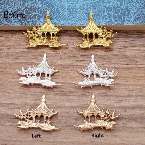 BoYuTe Wholesale 20Pcs Metal Alloy 39*31MM Kiosk Jewelry Materials Diy Hand Made Accessories Parts