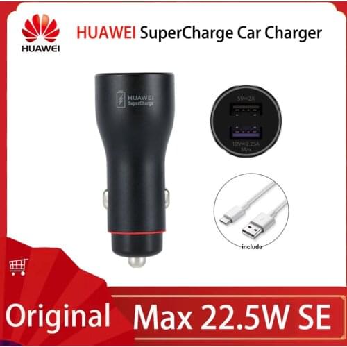 Original HUAWEI SuperCharge Car Charger 22.5W SE For HUAWEI P40 Mate30 Mate20Pro Mate20 RS HONOR Magic2 Mate20 Mate20X P20/10