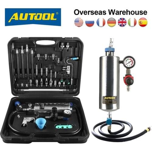 Original AUTOOL C100 Car Fuel Injectore Cleaner Non-dismantle Bottle Gasoline Fuels Injector Cleaning Testing System Wholesale