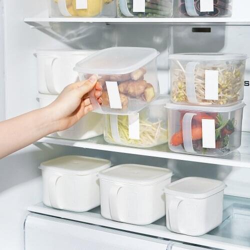 Plastic Food Storage Container Transparent Refrigerator Food Storage Box Accessories Supplies