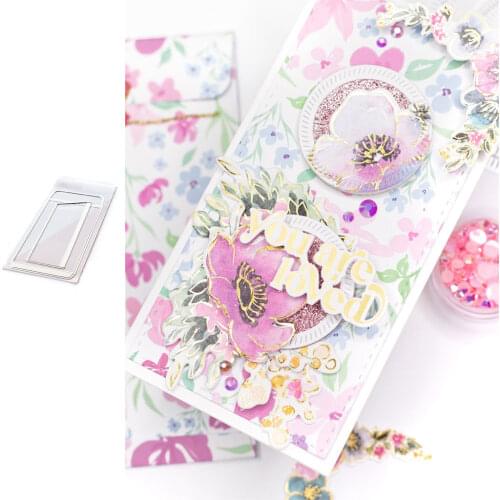 Rectangular Envelope Die Set Metal Cutting Dies 2021 New Diy Molds Scrapbooking Paper Making Die Cuts Crafts Template Albums