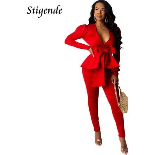 Женские брючные костюмы Stigende China At AliExpress