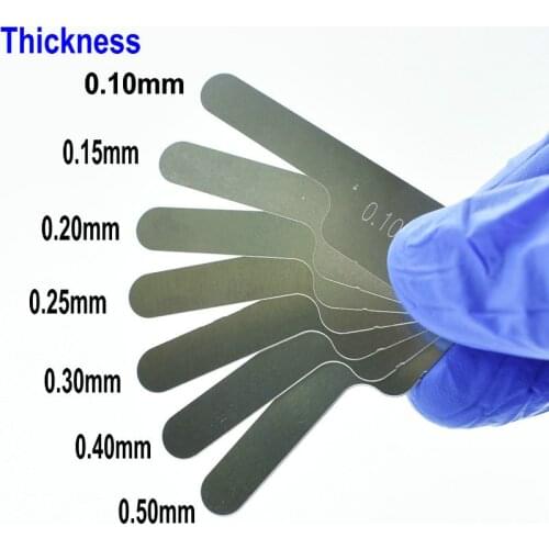 Dental IPR Interproximal Reduction Gauge Measure Tooth Gap Stainless Steel Strip Slicing use for Orthodontic Treatment