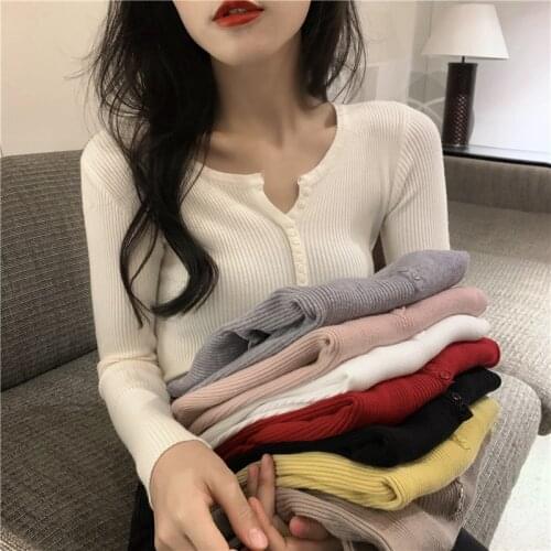 020 Fall Winter Fashion Sweater Women Slim Sexy Knitted Pullovers Sweater Women Pullover Casual Long Sleeve Knit Sweater