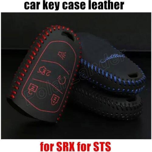 Only RedHand sewing car key cover car key case leather fit for NEW CADALLIAC L ATSL SRX STS high quality hot sale