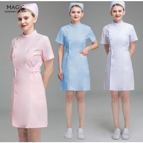 Nursing Work Coats Spa Uniforms Lab Coat Doctor Workwear Medical White Coat Pet Grooming Institution Scrubs Uniforms Women S-3XL