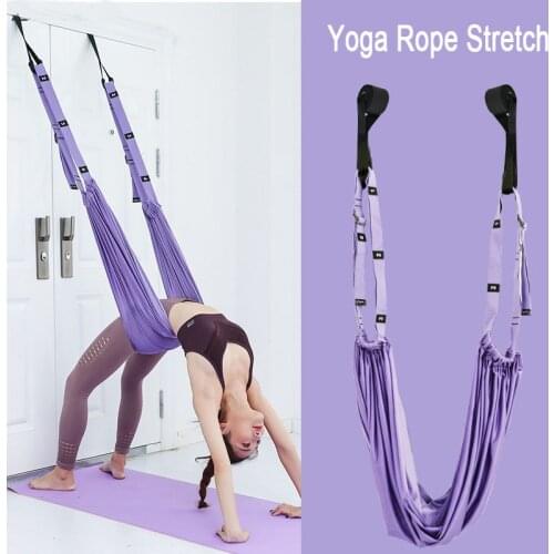 Yoga Fitness Rope Stretch Strap For Ballet Cheer Dance Home Belt Yoga Trainer Indoor Pulls Women Workout Exercise Rope
