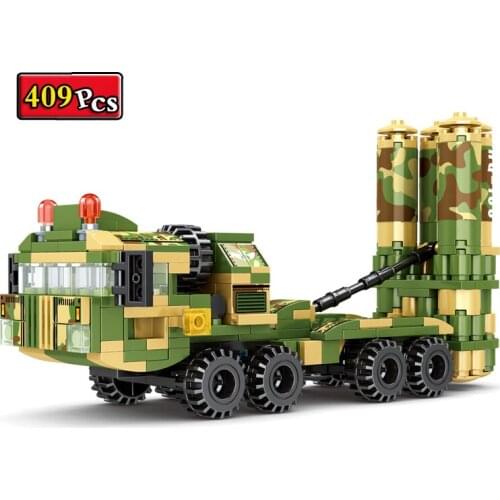 WW2 Military Series World War II HQ-100 Long-Range Artillery Soldier Weapon MOC Building Blocks Bricks Toys Gifts