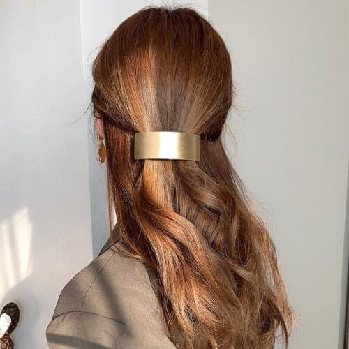 Golden Alloy Hair Clips for Women Fashion Geometric Hairpins Girls Fashion Hairgrips Wild Hair Accessories