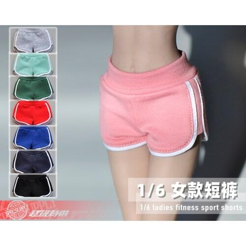 1:6 soldier model accessories clothes 12 inch woman doll trend doll female bag plastic body knitted sports shorts yoga pants