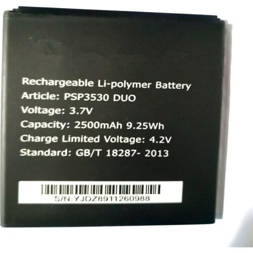 2500mAh PSP3530 Replacement Battery For Prestigio Muze D3 E3 F3 PSP 3530 DUO PSP3531 PSP3532 DUO with phone stander
