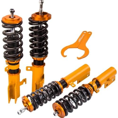 4 Pcs Coilovers Kits For Toyota Camry 2007-2011 XV40 Avalon Front & Rear 2006-2012 Adj. Height Struts Coilover Suspension SHock