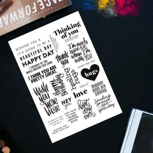 Alphabet DIY Silicone Clear Stamp Cling Seal Scrapbook Embossing Album Decor R9UC