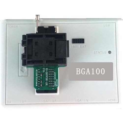 BGA100 car navigation car audio EMMC offline memory seat bounce socket seat adapter adapter For RT809H Programmer