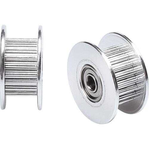 BIQU 5PCS GT2 Idler Timing Pulley 16/20 Tooth Wheel Bore 3/5mm Aluminium Gear Teeth Width 6/10mm 3D Printers Parts For Reprap
