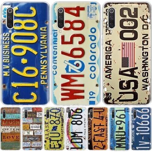 Funny License New York plate number Phone Case For Xiaomi Redmi Mi Note 10 9 8 A3 A2 A1 CC9 9T Lite Pro 6X 5X F1 CC9E Coque Cove