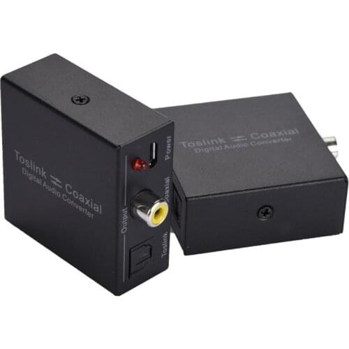 Digital 2-Way Audio Converter Optical to Coax Tendak Optical SPDIF Toslink to Coaxial and Coaxial to Optical SPDIF Swtich