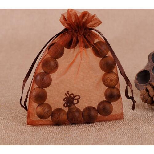 Dankaishi 50pcs/lot Jewelry Packaging Organza Bags Pouches for Accessories Wedding Party Decoration Drawable Gift Bags Pouch