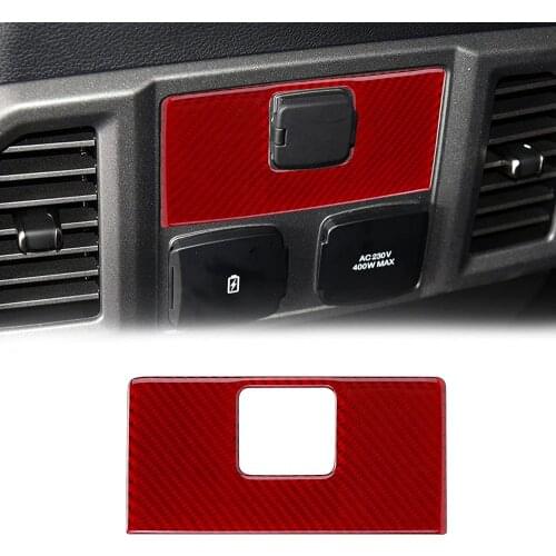 Rear Socket Plug-in Panel Decoration Sticker Trim Cover Interior Accessories for Ford F150 2015 2016 2017 2018 2019 2020
