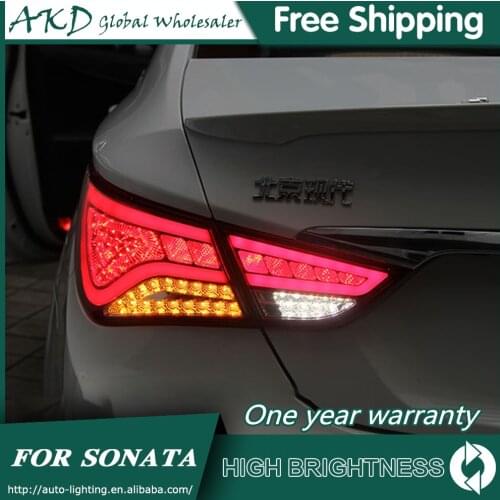 For Car Hyundai Sonata 8 Tail Lamp 2011-2016 MK8 Led Fog Lights DRL Day Running Light Tuning Car Accessories Sonata Tail Lights