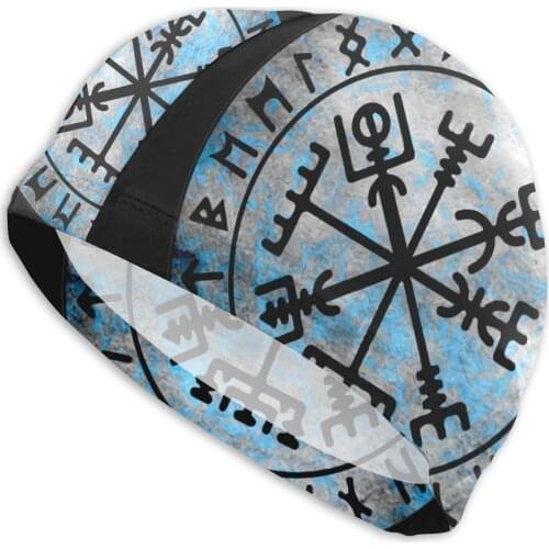 Mens Ragnar Swimming Cap Viking Warriors Vikings Compass Vikings Bath Hats Swimwear For Swimming Pools