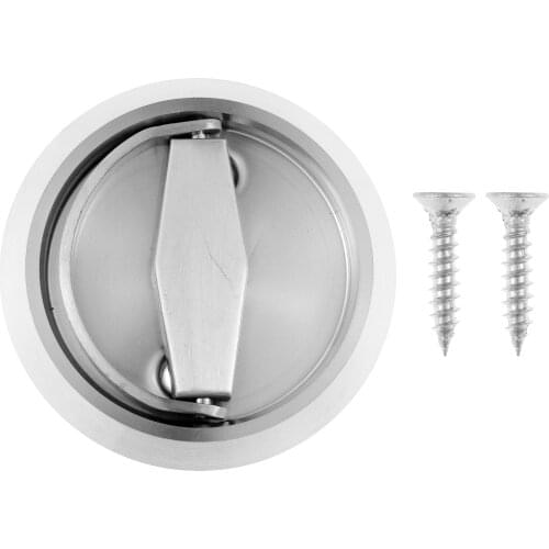 Stainless Steel Door Knobs Cabinet Dresser Grips Handles Hidden Recessed Cup Door Locks Privacy Sliding Door Catch with Screws