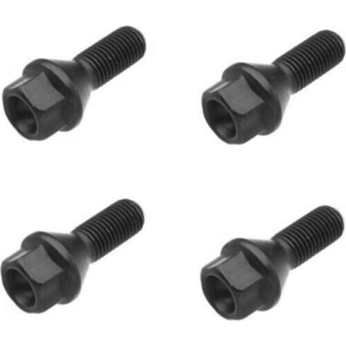 4Pcs Black Wheel Bolt Lug Nut for BMW E30 E36 E46 E60 E90 36136781150