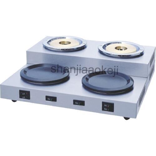 Commercial Stainless Steel Double pot coffee stove Electric coffee boiler restaurant cafe insulation heating equipment 220v 1pc