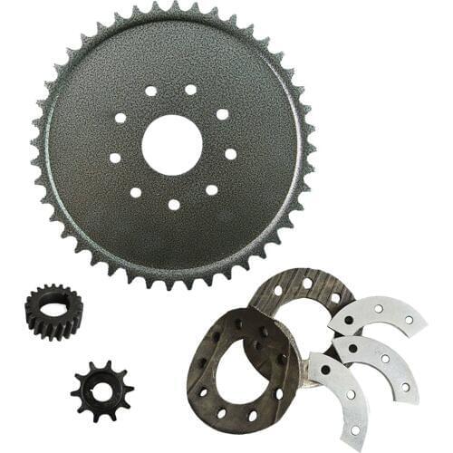 6 Holes 44T Sprocket&Sprocket Mount Kit&Gear Fits 49/66/80cc Motorized Bicycle