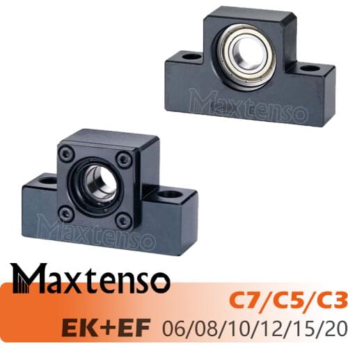 MAXTENSO Support Unit Set EKEF Professional EK06 EK08 EK10 EK12 EK15 with C7 EF06 EF08 EF10 EF12 EF15 for ball screw TBI sfu 12