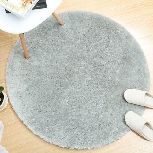 Shaggy Round Carpets for Living Room Home Decor Faux Fur Rugs Kids Room Long Plush Rugs for Bedroom Fluffy Area Rug Modern
