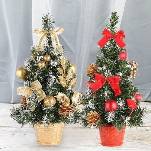 Mini Christmas Tree Aritificial Desktop Xmas Tree Home Hotel Shopping Mall for Christmas Party Home Decoration Supplies 20cm