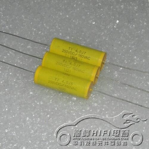 1pcs/1lot New TI 250V4uf 250VDC 4.0j 405J 160vac metalized film divider capacitor