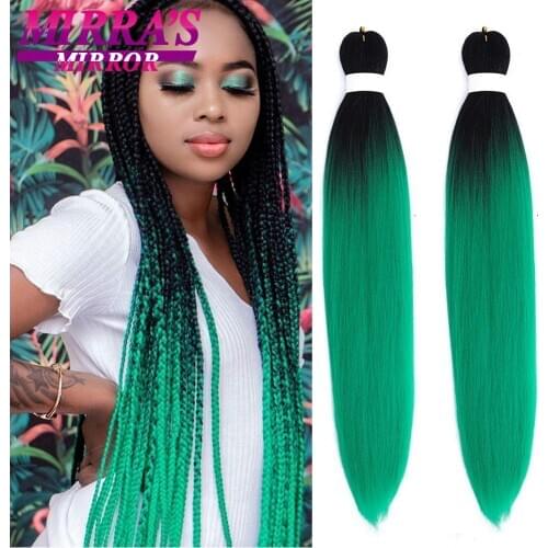 Mirra’s Mirro Synthetic Braiding Hair for Women 24Inch Ombre Jumbo Braiding Hair Extension For Twist Hair High Temperature Fiber