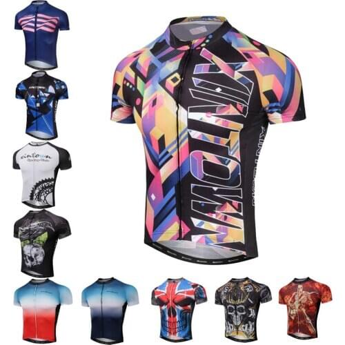 Mens Cycling Jersey Team Bicycle Clothing Quick-Dry Summer Bicycle Wear Shirt Ropa Ciclismo MTB Bike Jerseys