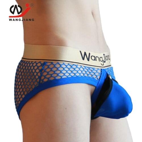 WJ Jockstrap Gay Sexy Men Underwear Sexy MenS Briefs Male Panties Mens Briefs Underwear String Homme Cotton Cuecas Gay