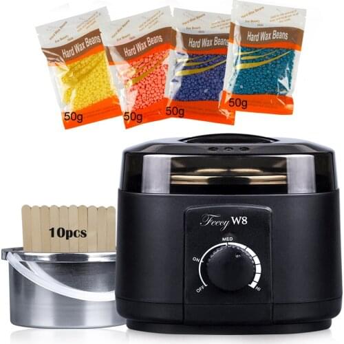 Paraffin Wax Warmer Heater Machine Set Hair Removal Tool Waxing Kit SPA Wax Beans Epilator Depilatory Stripless Wax Beads Sticks