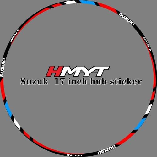 Motorcycle refit wheel personality Decal waterproof reflective Apply to Su zuki GSX R600 17 inch wheel hub sticker
