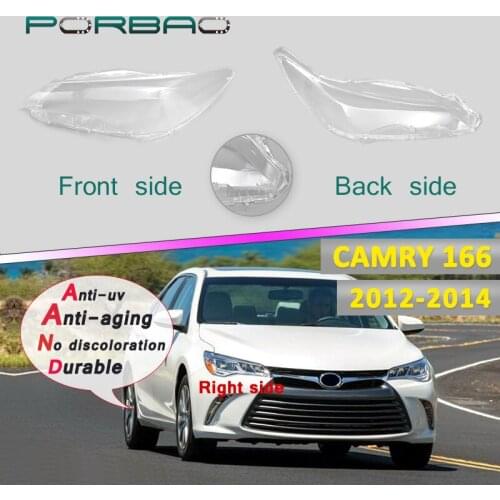 For Toyota Camry U.S. Edition Headlight Headlamp Transparent Glass Lens Shell Auto Mask Lampshade Lens Cover 15-17 Replacement