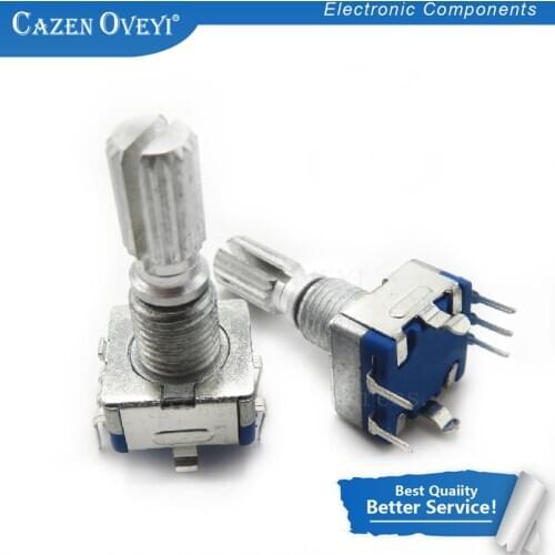 5pcs/lot Plum handle 20mm rotary encoder coding switch / EC11 / digital potentiometer with switch 5 Pin In Stock