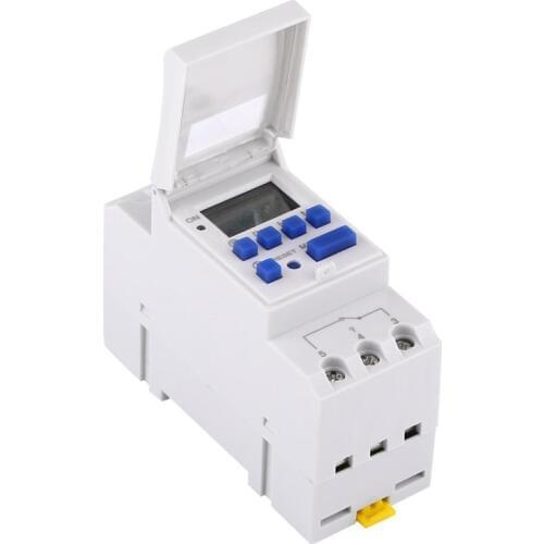 Programmable Timer Switch AHC15A Digital LCD Display Rail ON/OFF 2019 Useful