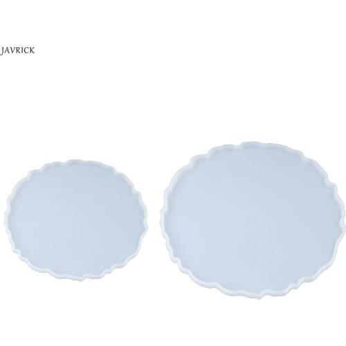 Crystal Epoxy Resin Mold Round Tray Casting Silicone Mould Handmade DIY Crafts Making Tool