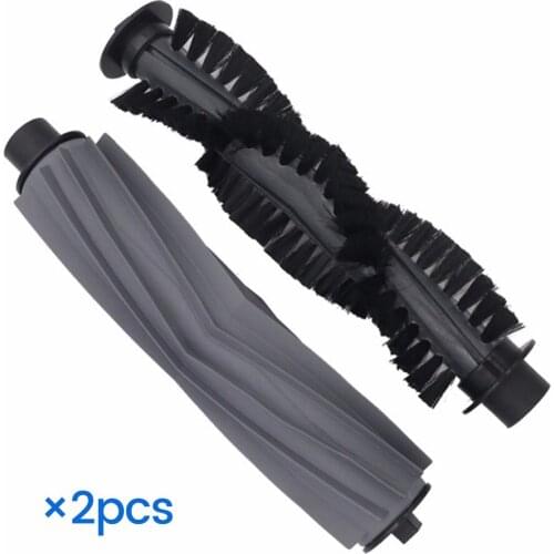 Original 2Pcs (Roller + hair) Main Brush Bristle for chuwi ilife a6 A7 a8 x620 X623 vacuum robot cleaner parts not filter hepa