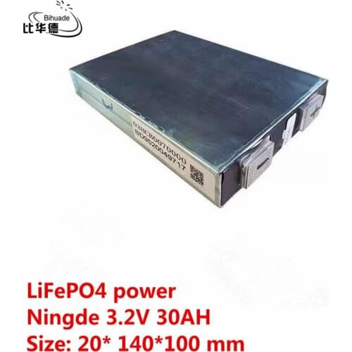 LiFePO4 power 30AH 3.2V 20*140*100mm equipped with outdoor suitable for electric forklift, RV energy storage, on-board powe