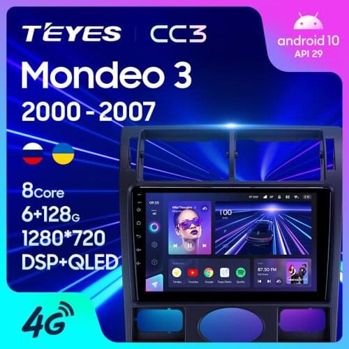 TEYES CC3 For Ford Mondeo 3 2000 - 2007 Car Radio carplay Multimedia Video Player Navigation stereo GPS Android 10 No 2din 2 din dvd